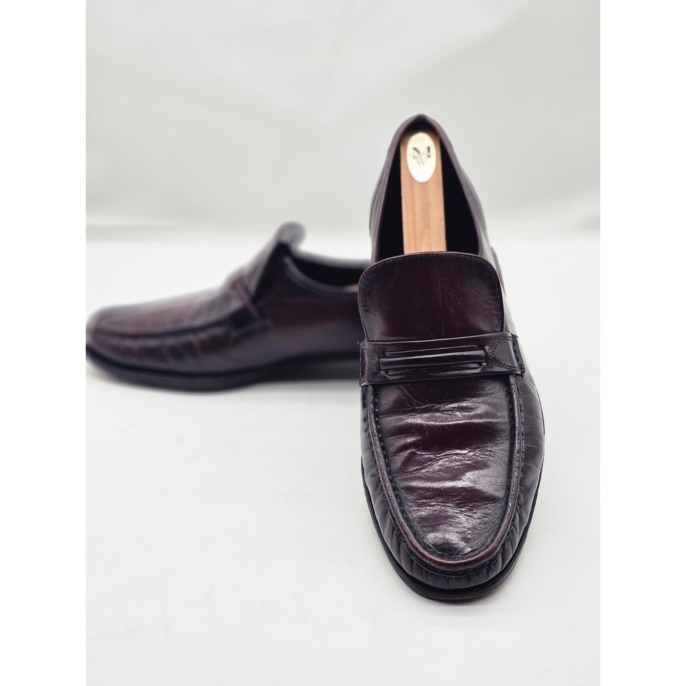 Florsheim Vintag Men  Loafer Shoes Black Cherry Style 17089-18 Size 12 D Leather
